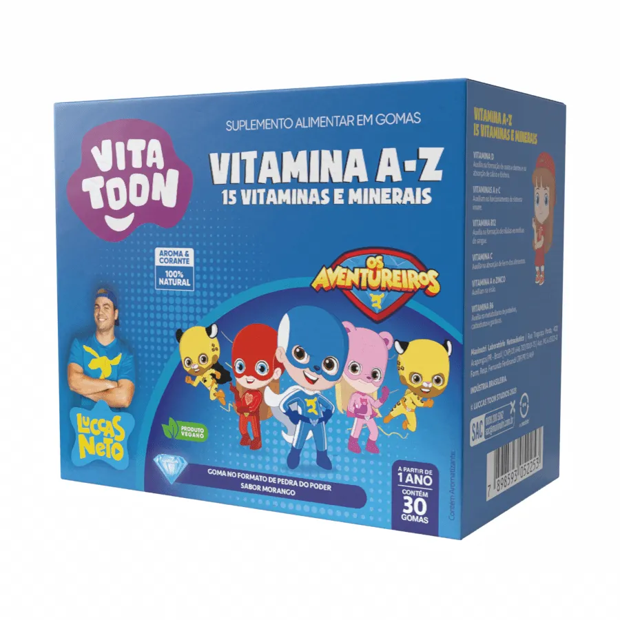 Maxinutri Vitatoon Vitamina A-Z Sabor Brigadeiro Com 30 Gomas