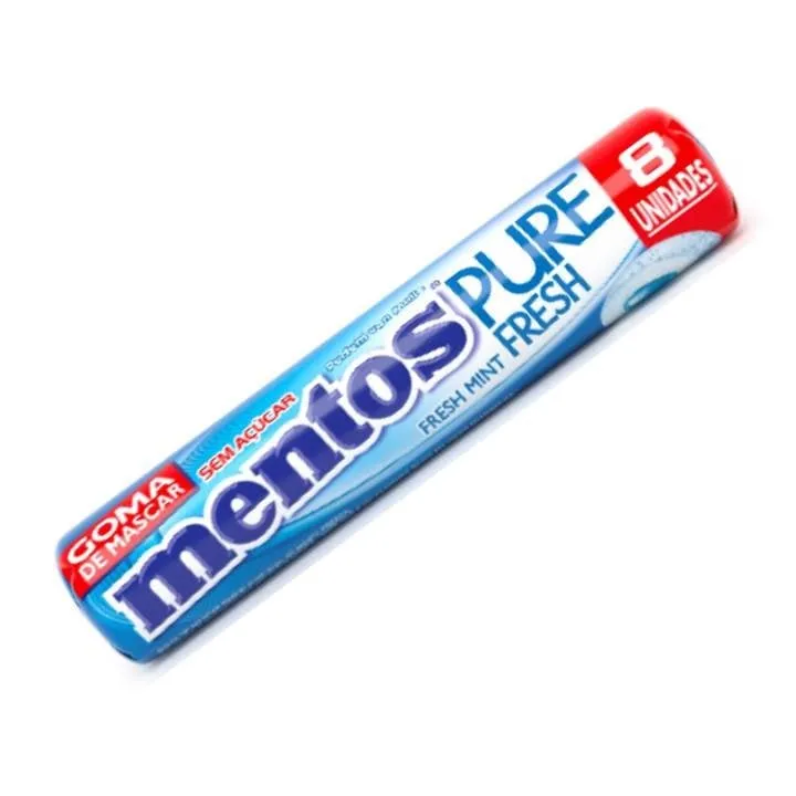 Mentos Stick Balas Fresh Mint com 8un