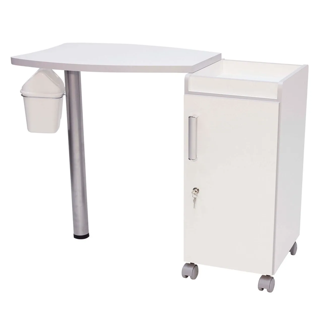 Mesa Elite em MDF Para Manicure Kixiki Móveis Branco