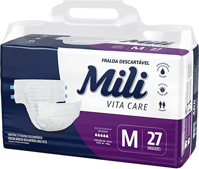 Mili Fralda Vita Care  Adulto M com 27un