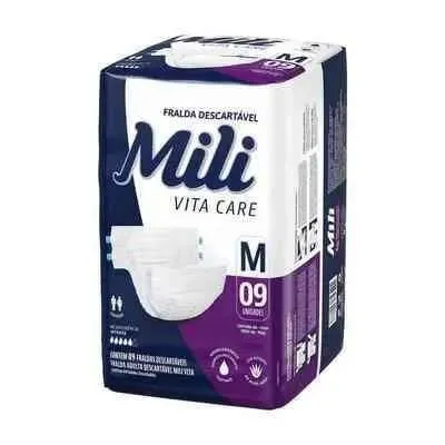Mili Fralda Vita Care  Adulto M com 9un