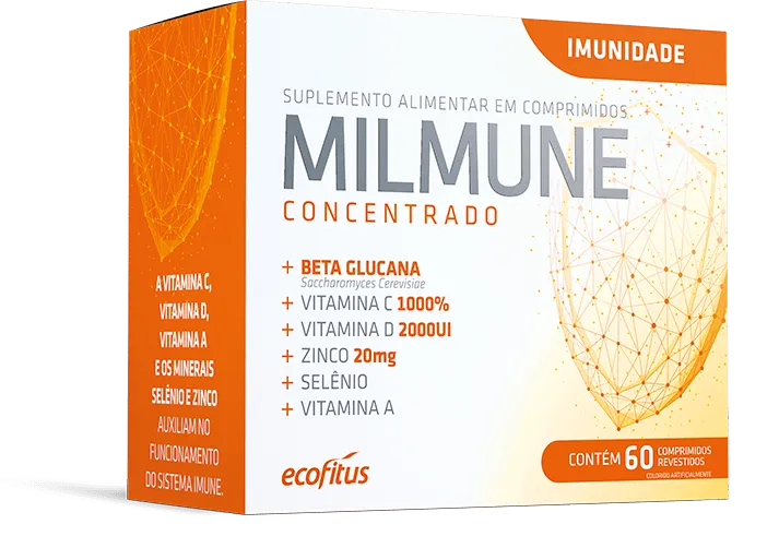 Milmune Concentrado Suplemento de Vitaminas e Minerais 60 Comprimidos Revestidos