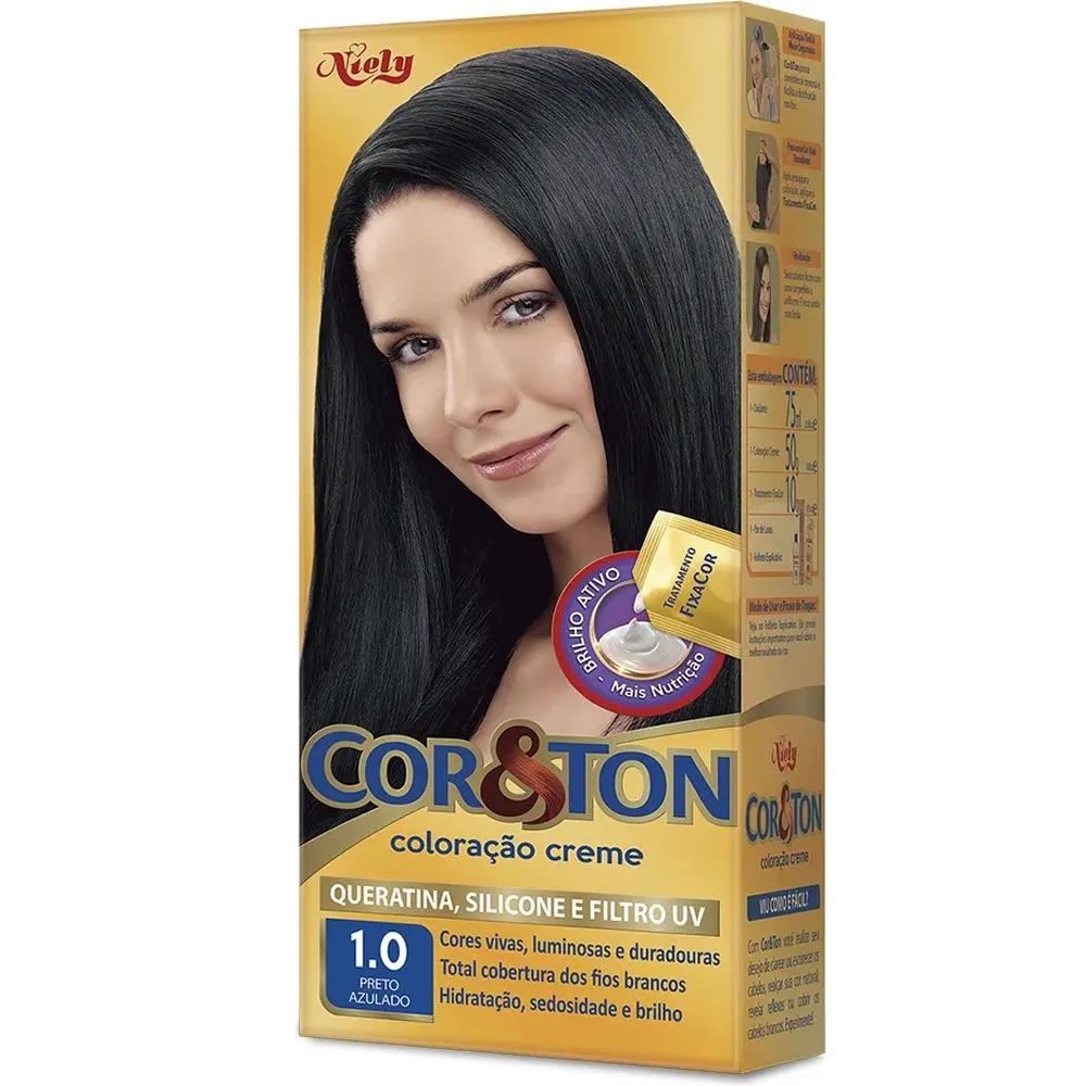 Mini Kit Cor E Ton 1.0 Preto Azulado