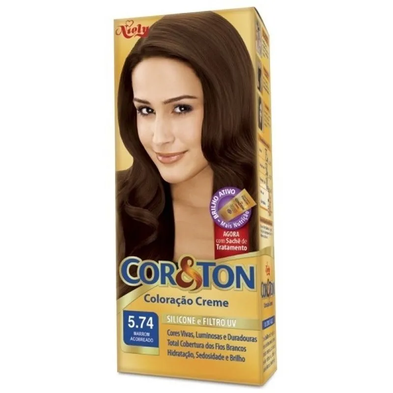 Mini Kit Cor E Ton 5.74 Marrom Acobreado