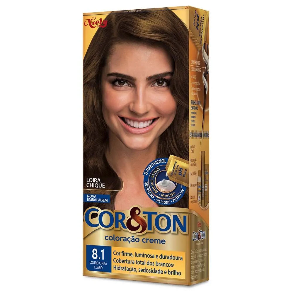 Mini Kit Cor E Ton 8.1 Louro Cinza Claro