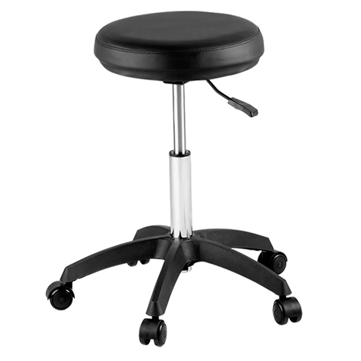 Cadeira Mocho Profissional Sem Encosto Dompel Preto