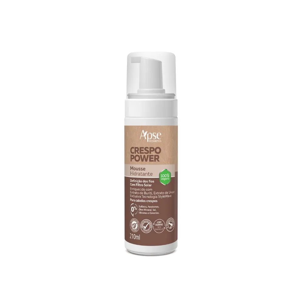 Mousse Hidratante Apice Crespo Power 210ml