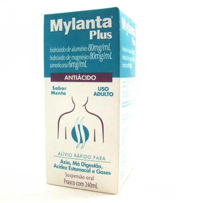 Mylanta Plus Sabor Menta Suspensão Oral Com 240Ml