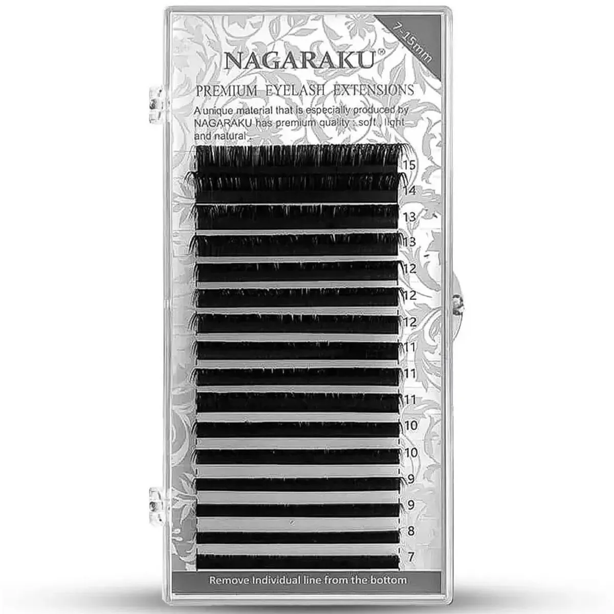 Cílios Nagaraku Eyelash Fio a Fio Volume Russo Curvatura C Mix Espessura 0,03