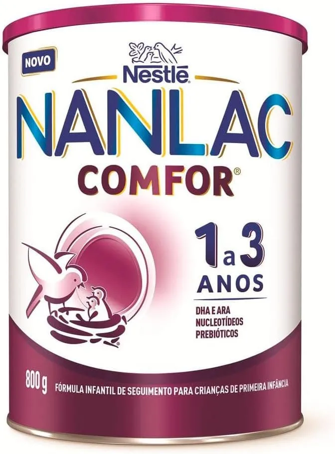 NANLAC Comfor Nestlé Fórmula Infantil 1 a 3 anos 800g