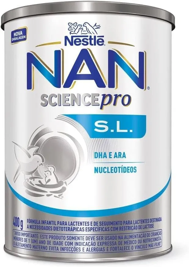 NAN Science Pro S.L. Sem Lactose Nestlé Fórmula Infantil 400g