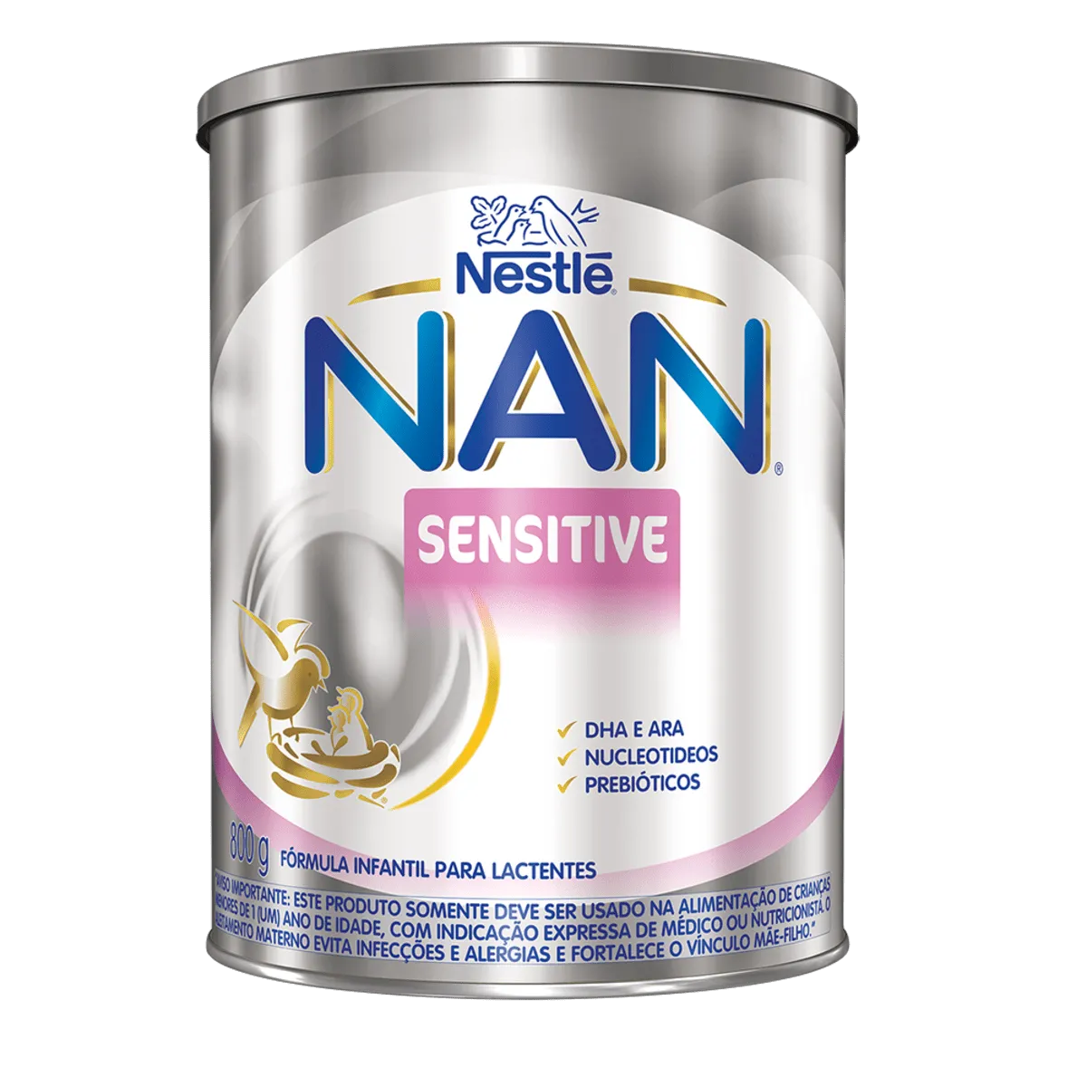 NAN Sensitive Nestlé Fórmula Infantil Para Lactentes 800g