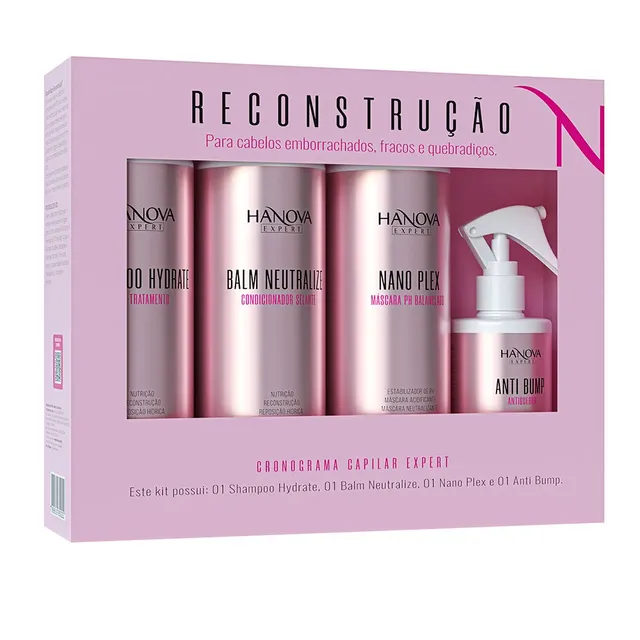 Cronograma Capilar Reconstrução (4itens) - Hanova Expert