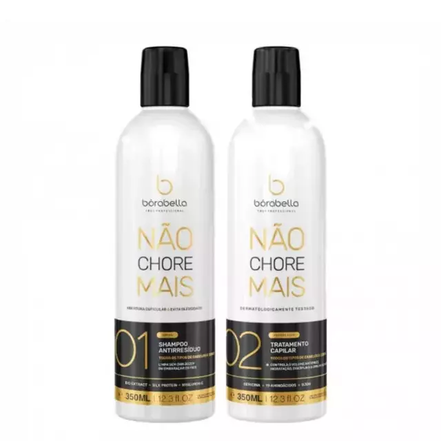 Kit Shampoo + Alisante Não Chore Mais 350ml. - Borabella
