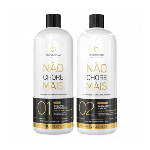 Kit Shampoo + Alisante Não Chore Mais 1L. - Borabella