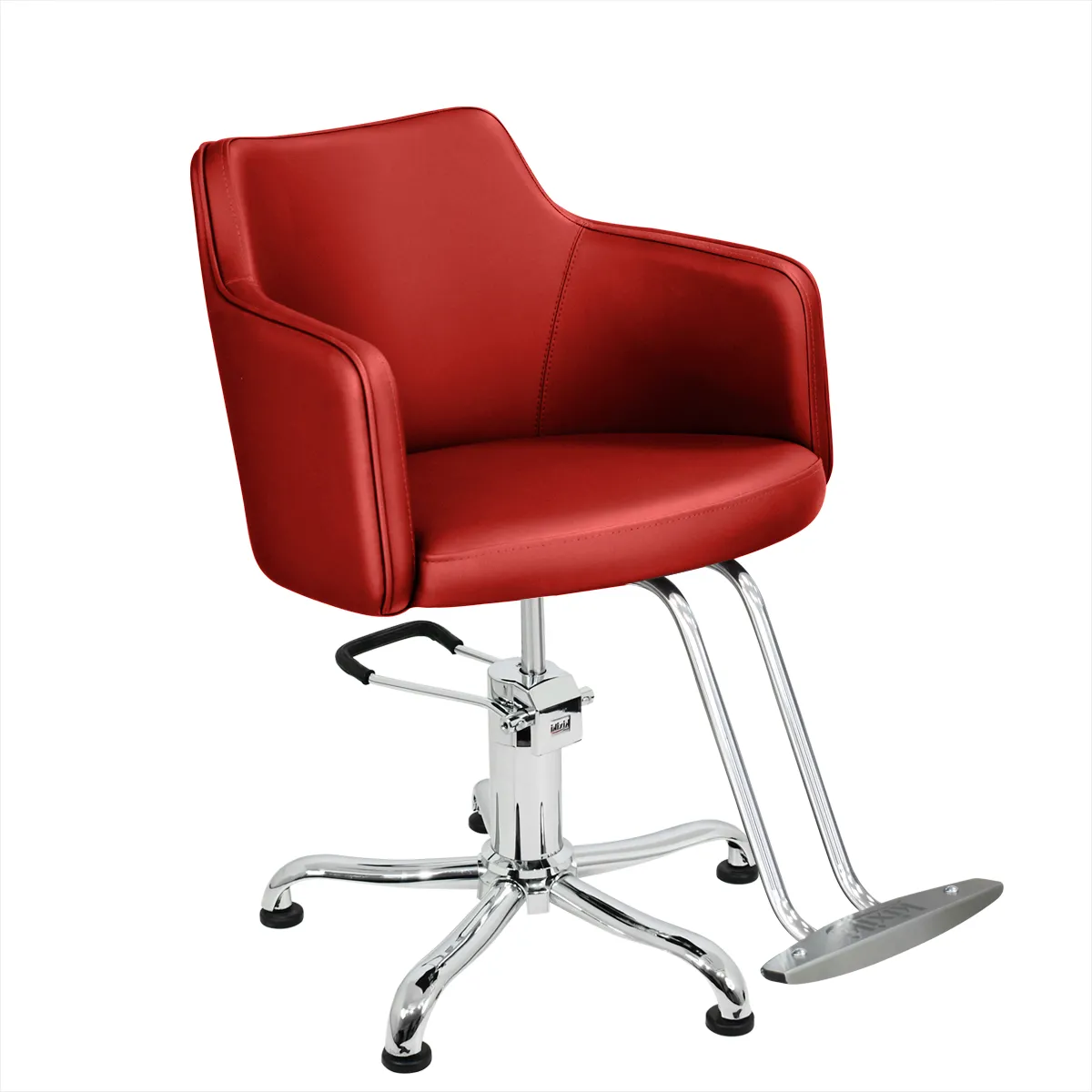 Cadeira Nature Encosto Fixo Pentapé Kixiki Vermelho