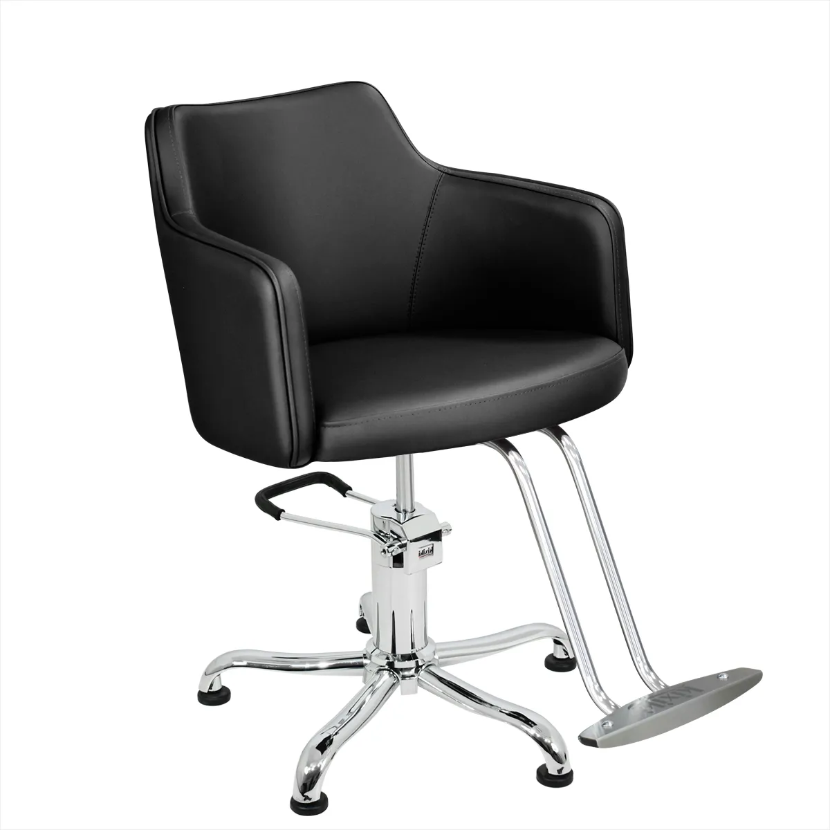 Cadeira Nature Encosto Fixo Pentapé Kixiki Preto