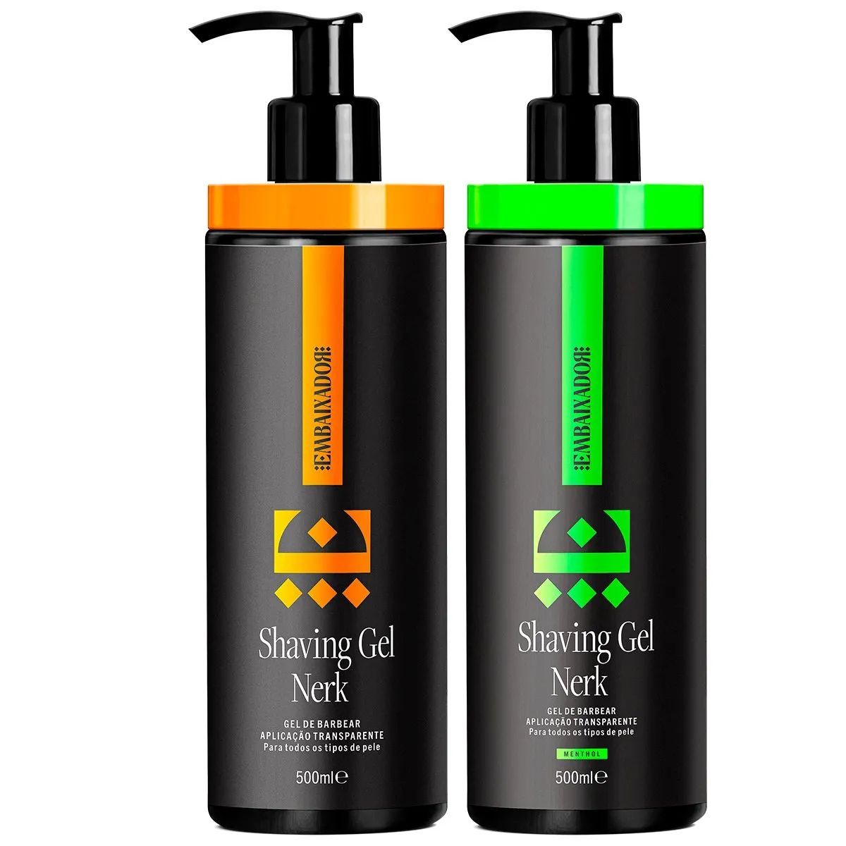 Shaving Gel Nerk + Shaving Nerk Menthol Embaixador 500ml