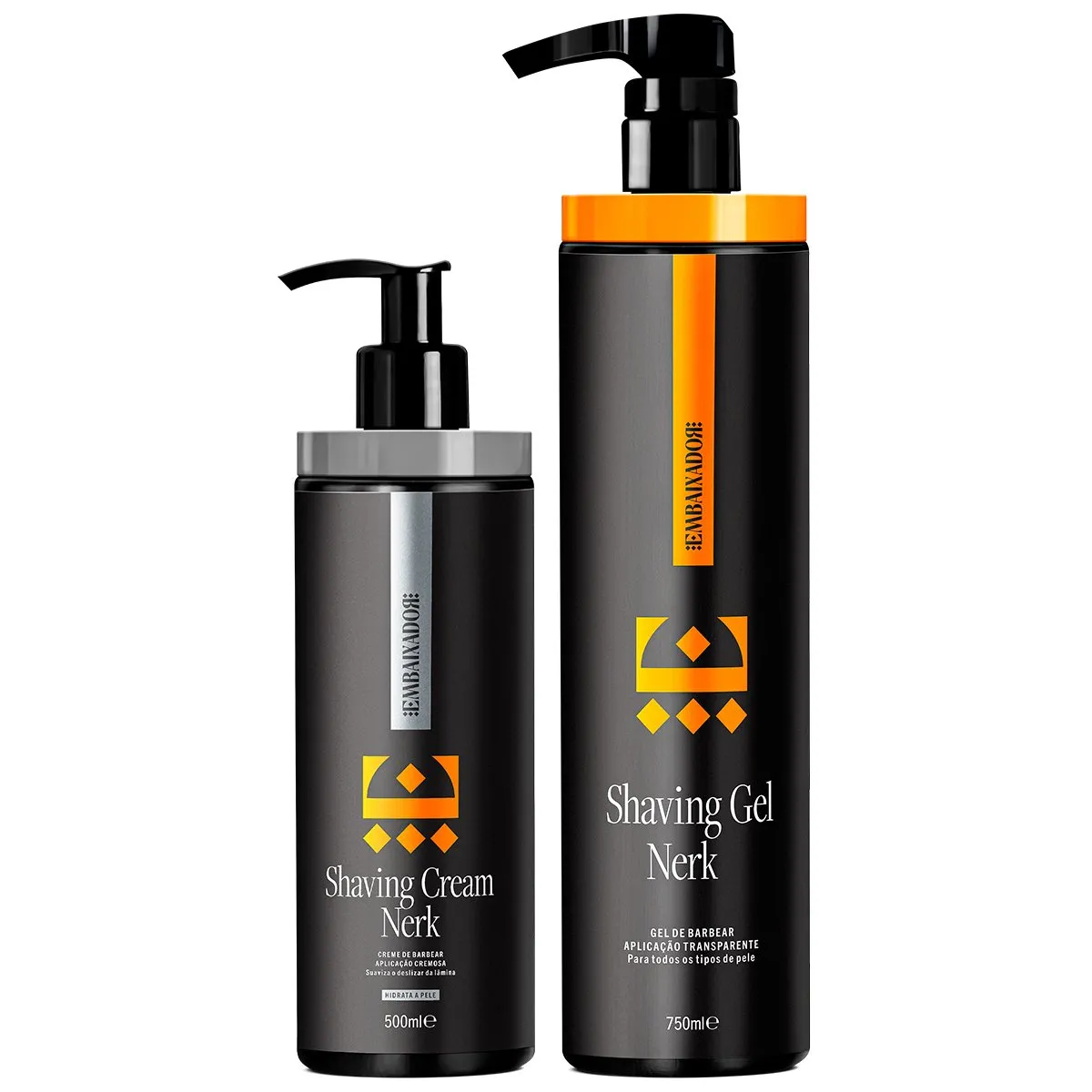Shaving Gel Nerk + Shaving Cream Nerk Embaixador 750ml