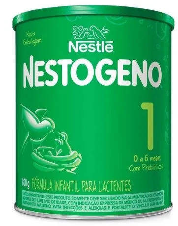 Nestogeno 1 Nestlé Fórmula Infantil 0 a 6 meses 800g
