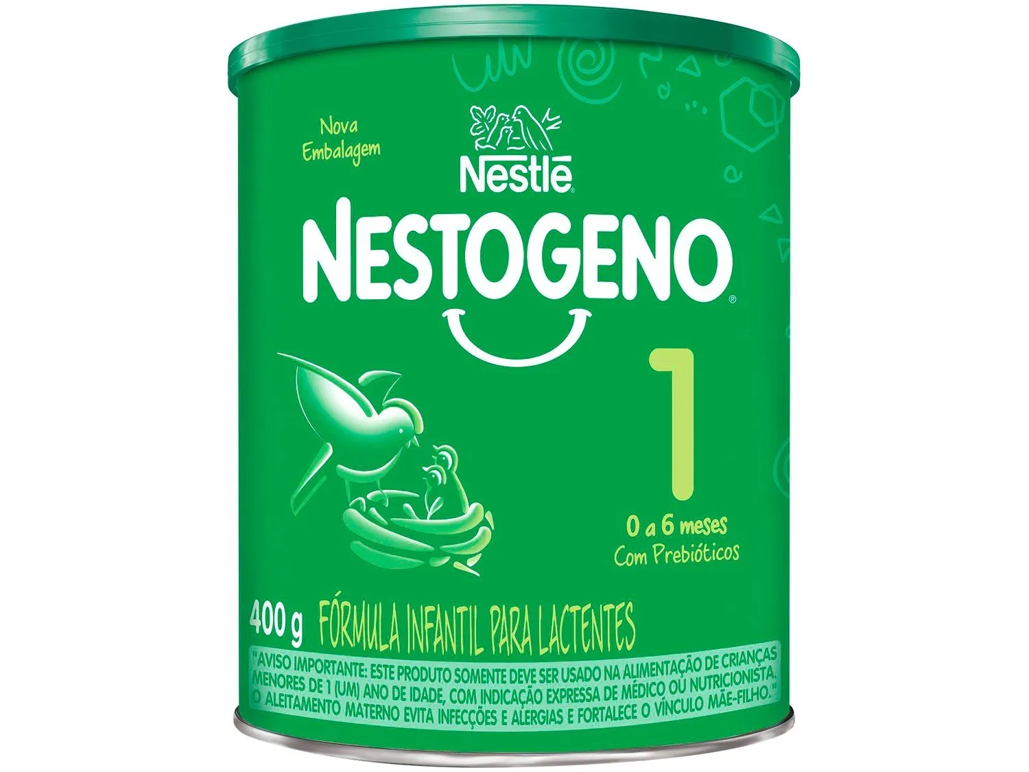 Nestogeno 1 Nestlé Fórmula Infantil 0 a 6 meses 400g