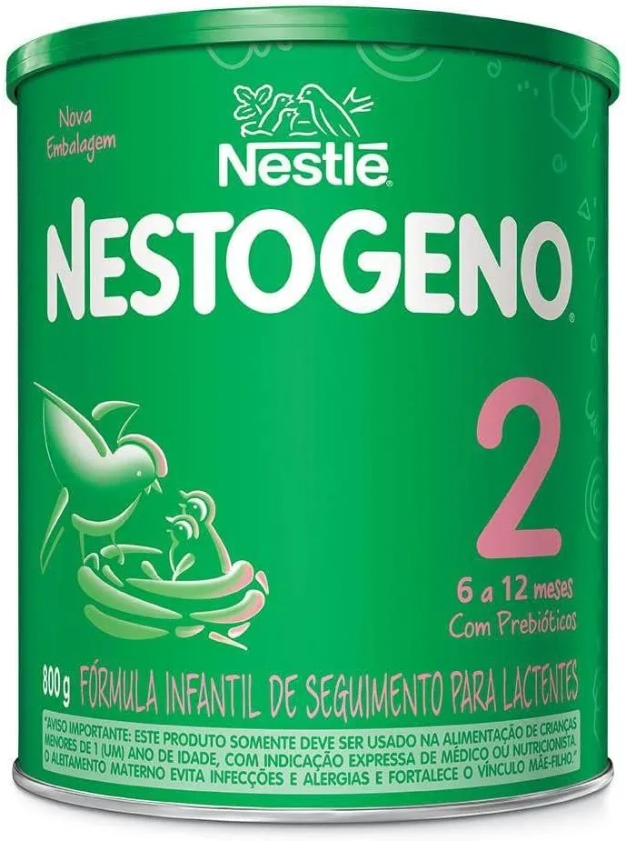 Nestogeno 2 Nestlé Fórmula Infantil 6 a 12 meses 800g