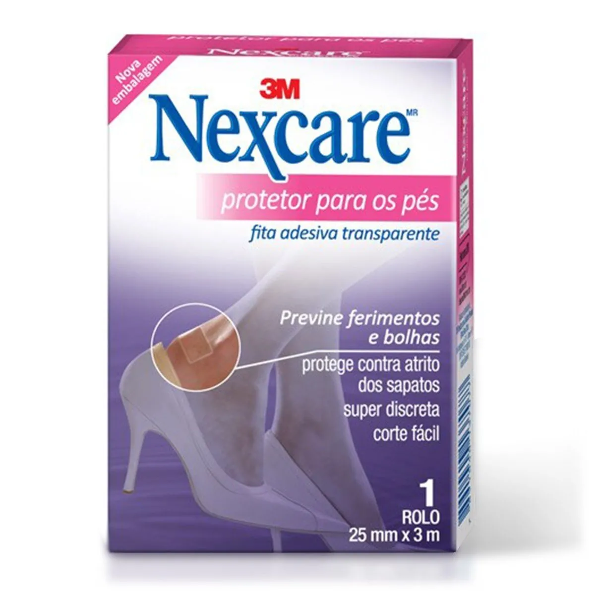 Nexcare Curativo Protetor Para os Pés 25mm x 3m