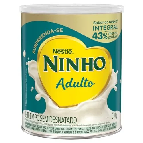 Ninho Adulto Nestlé Leite em Pó Semidesnatado 350g