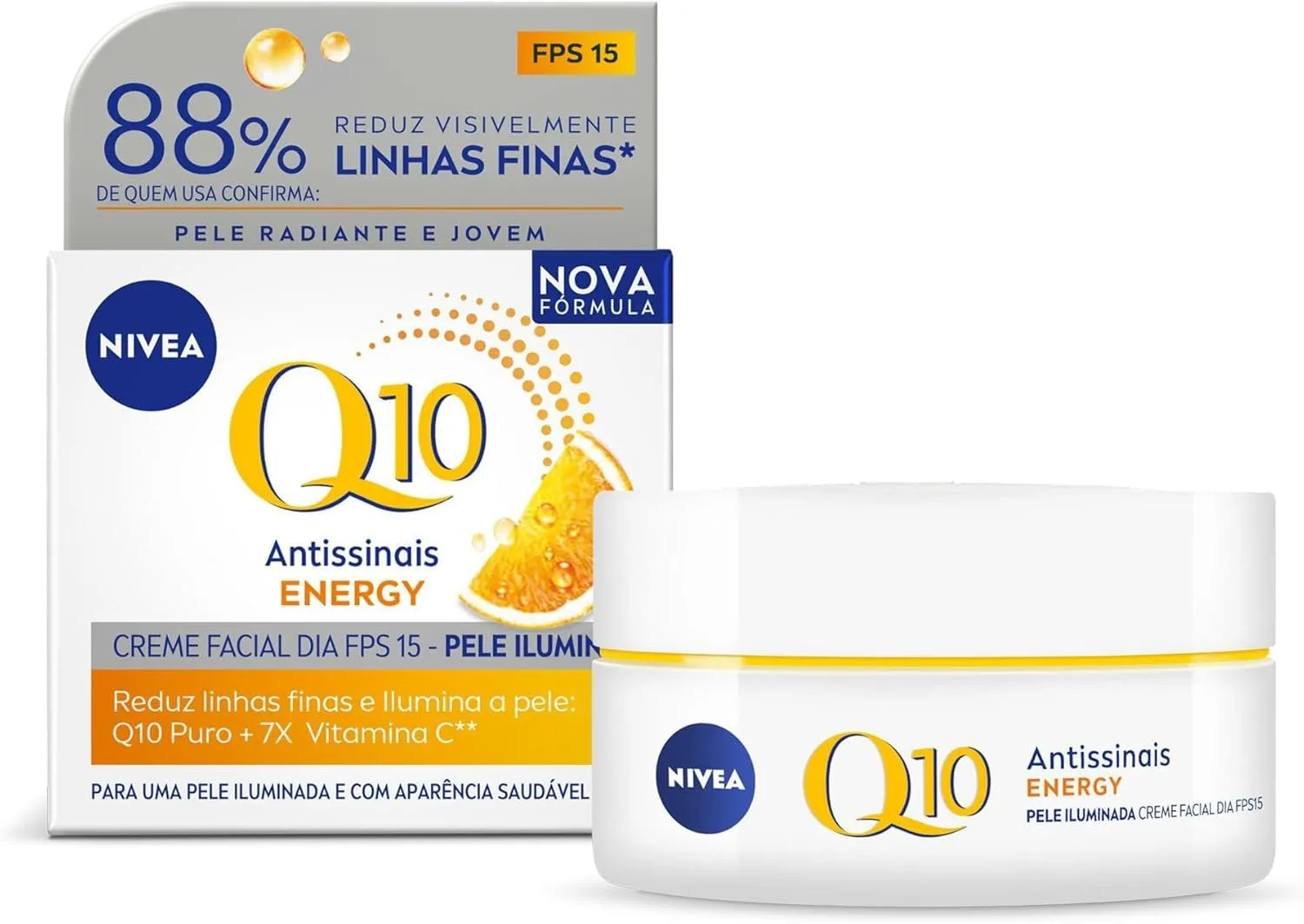 Nivea Creme Facial Antissinais Q10 Energy Dia FPS15 50g