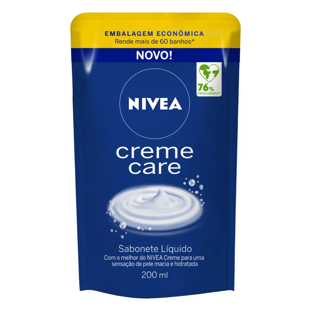 Nivea Sabonete Liquido Refil Creme Care - 200ML