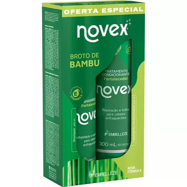 Kit Shampoo e Condicionador Broto de Bambu 300ml -  Vitay Novex