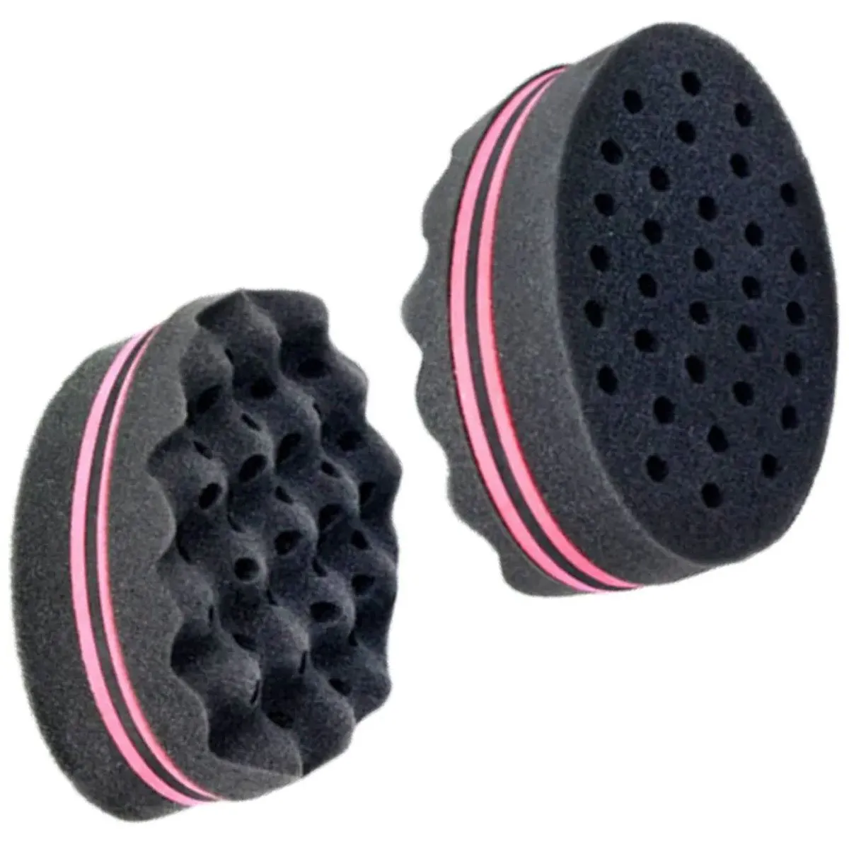 Esponja Twist Dupla Para Cabelos Crespos Afro Nudred Preta