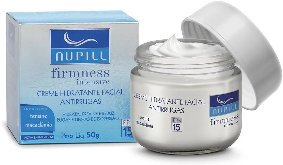 Nupill Creme Hidratante Antirrugas Tensine FPS15 Azul 50g