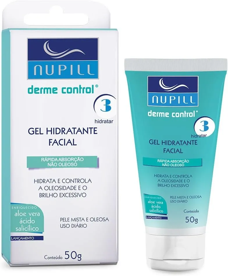 Nupill Gel Hidratante Facial Derme Control 50g