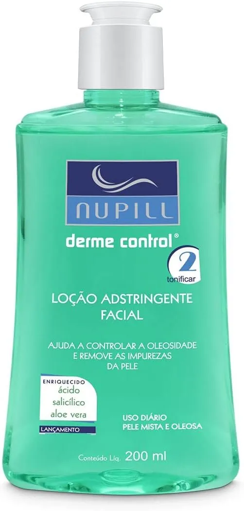 Nupill Loção Adstringente Facial Derme Control Verde 200ml