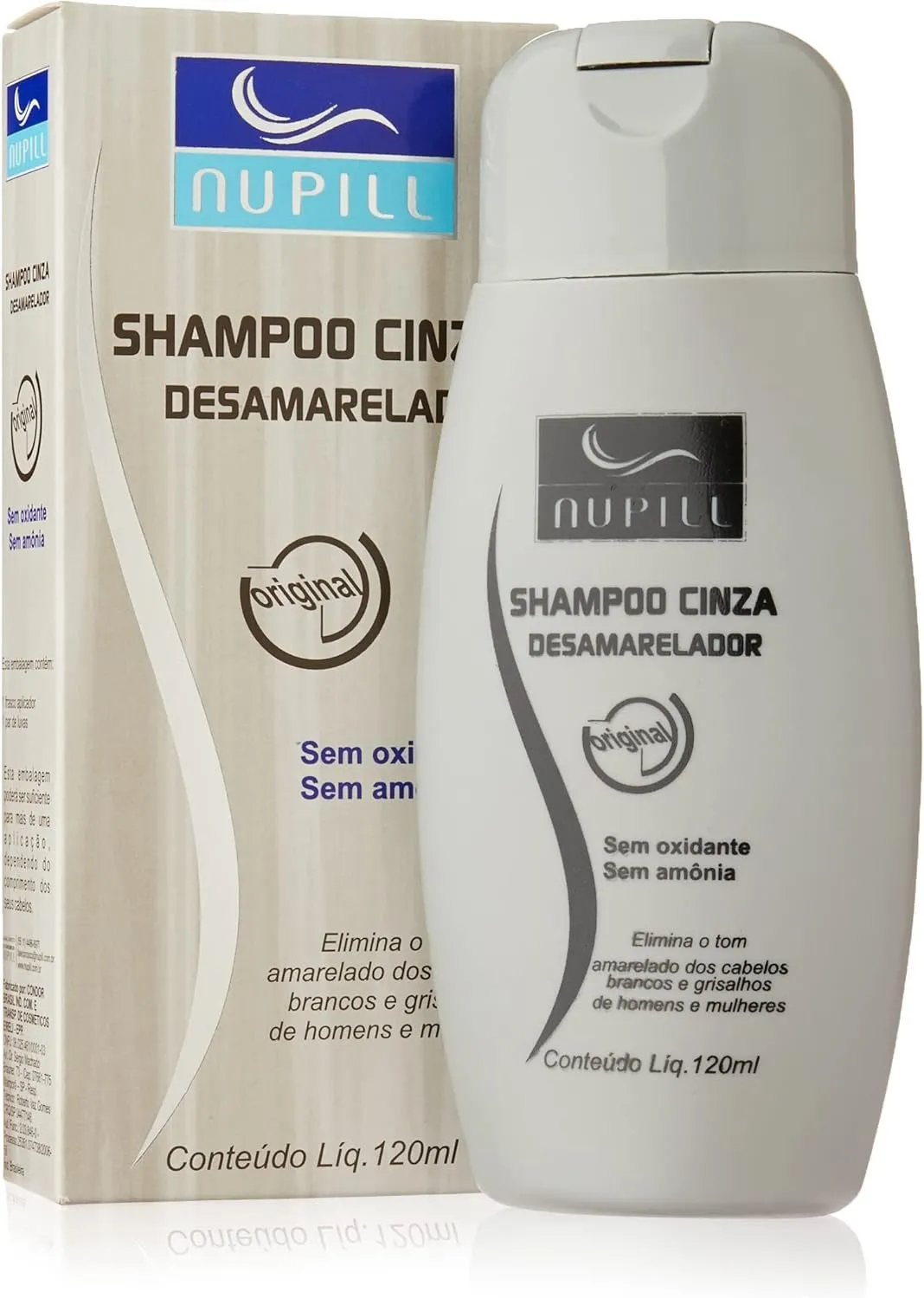 Nupill Shampoo Cinza Desamarelador Cinza 120ml