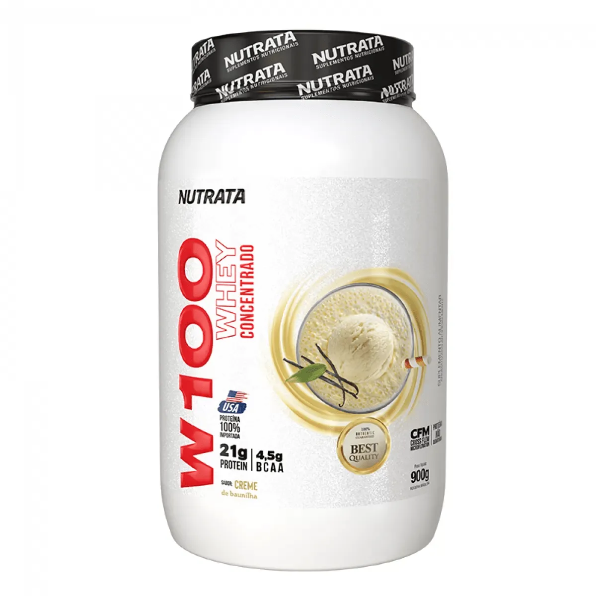 Nutrata Whey W100 Baunilha 900g