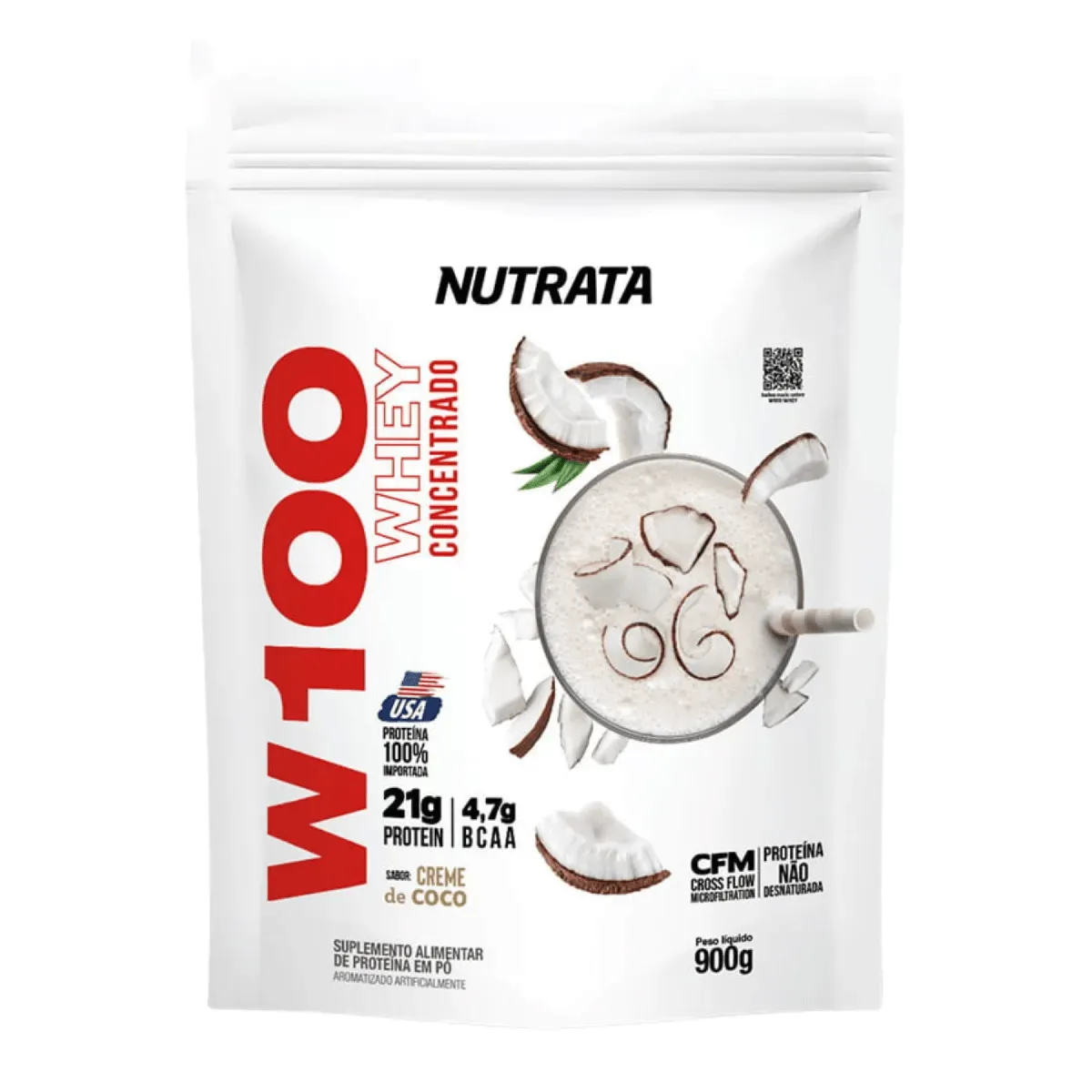 Nutrata Whey W100 Coco Refil 900g