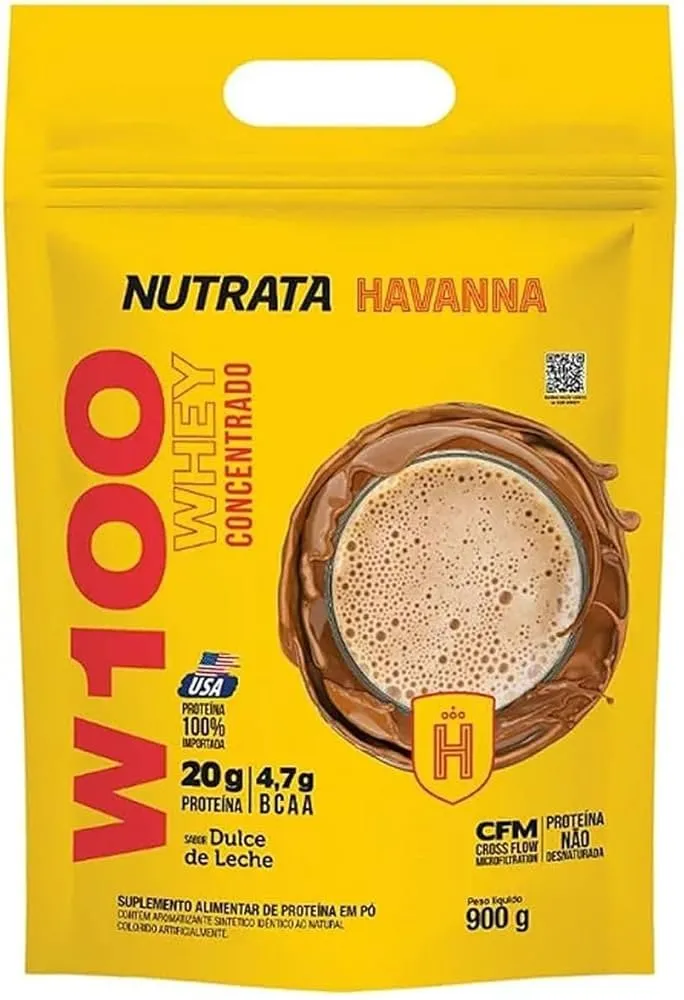 Nutrata Whey W100 Havanna Dulce de Leche Refil 900g