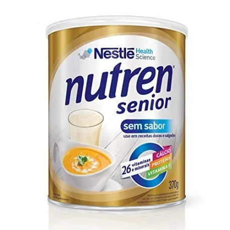 Nutren Senior Sem Sabor Nestlé Suplemento Alimentar 370g