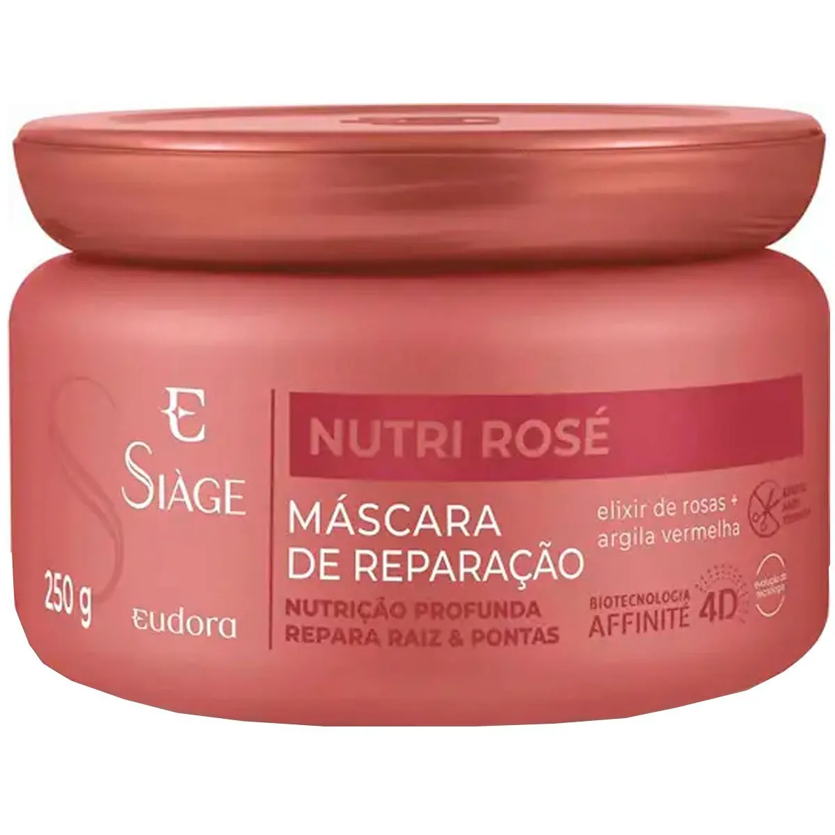 Máscara de Reparação Capilar Siàge Nutri Rosé Eudora 250g
