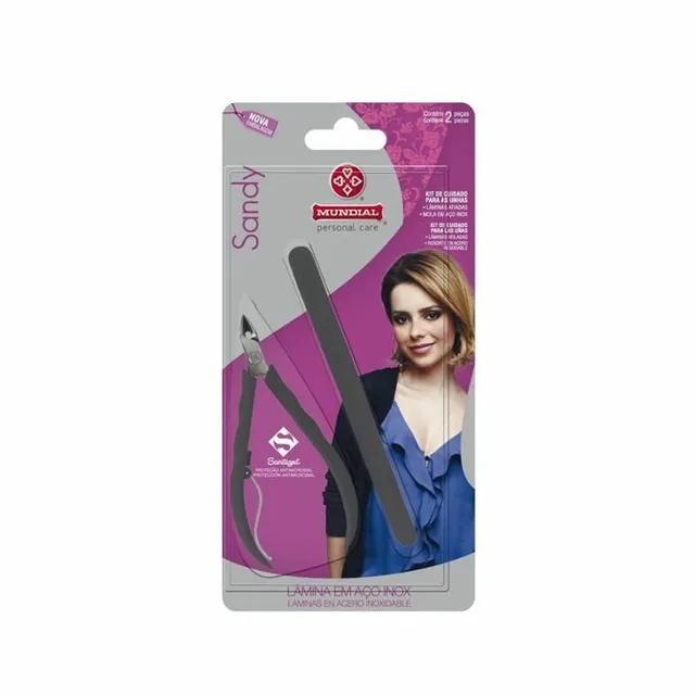 Alicate Para Cutícula + lixa Mundial Sandy 748