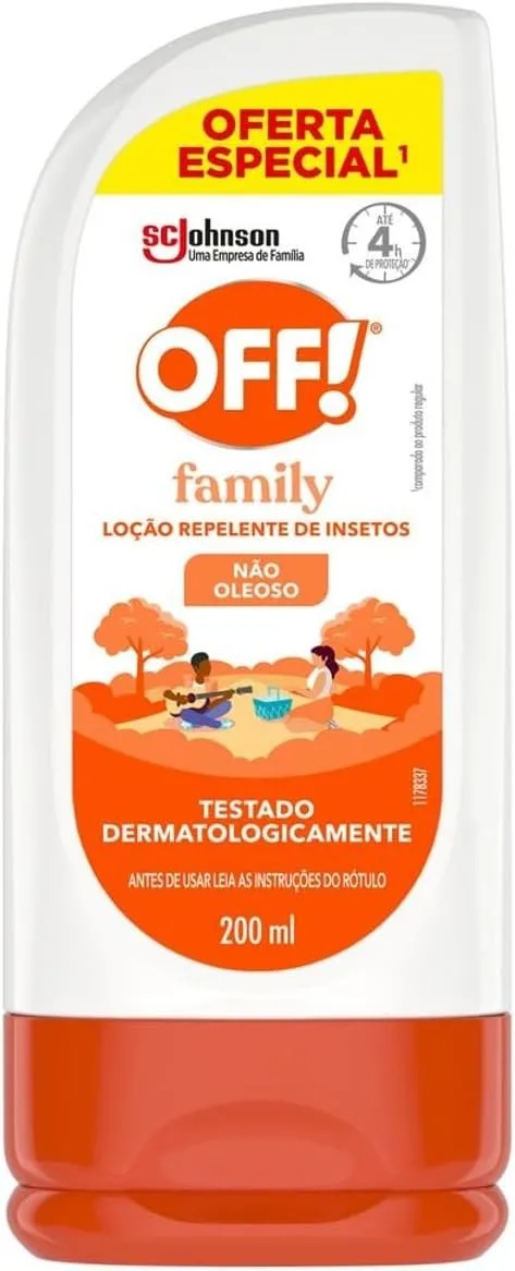 OFF Family Repelente de Mosquitos Loção 200ml