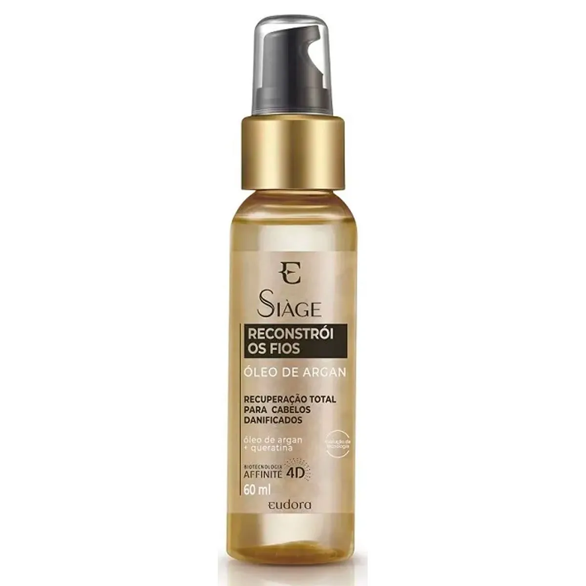 Óleo de Argan Siàge Reconstrói Os Fios Eudora 60ml