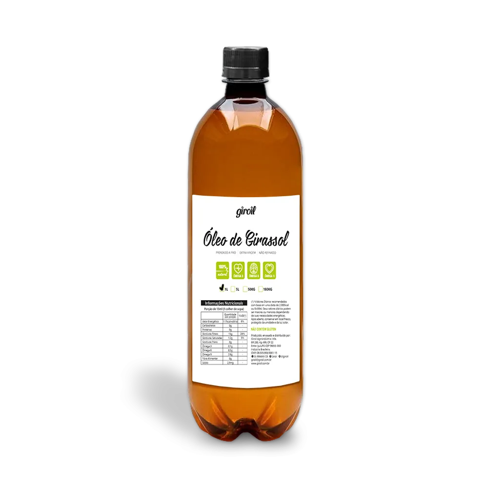 Óleo de Girassol - Giroil - Frasco com 1 Litro