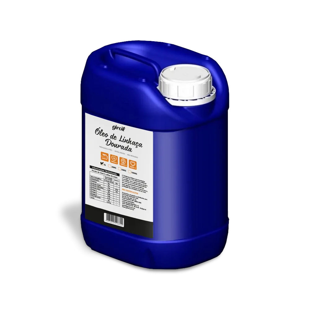 Atacado - Óleo de Linhaça Dourada - Giroil - Frasco com 5 Litros