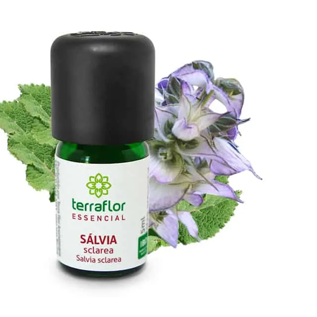 Óleo Essencial de Sálvia sclarea Áustria - Terra Flor - Frasco com 5ml