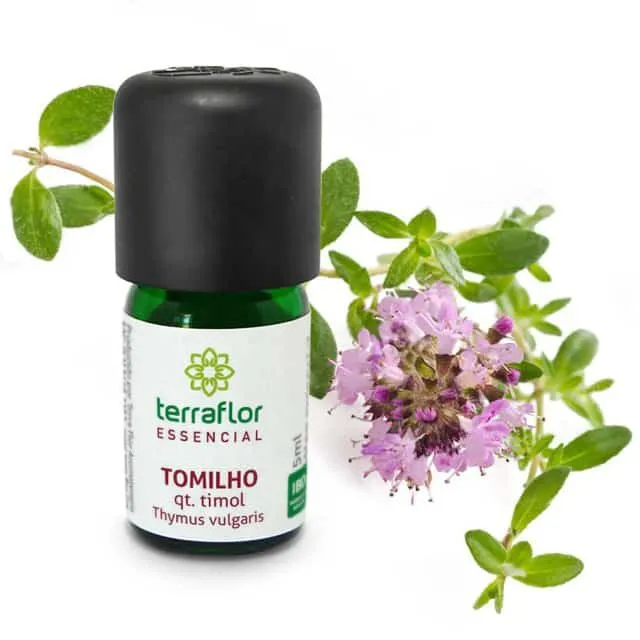 Óleo Essencial de Tomilho qt. Timol - Terra Flor - Frasco com 5ml