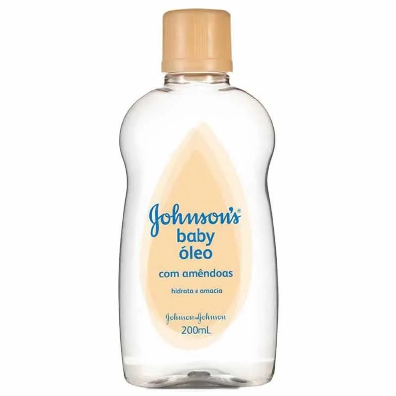 Óleo Infantil Johnsons e Johnson Baby Com Amêndoas Com 200 Ml