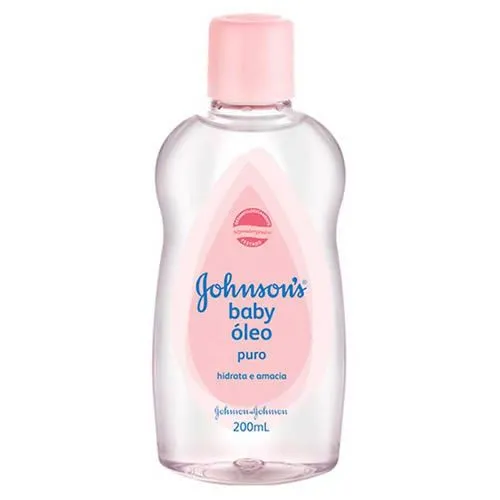 óleo Infantil Johnsons e Johnsons Baby Puro Com 200 Ml